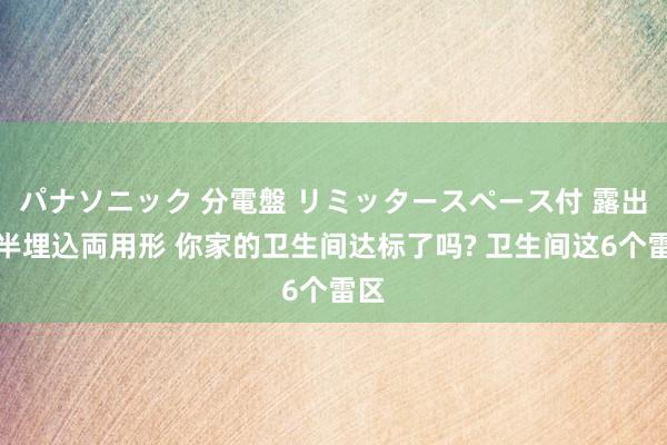 パナソニック 分電盤 リミッタースペース付 露出・半埋込両用形 你家的卫生间达标了吗? 卫生间这6个雷区