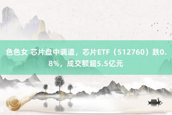 色色女 芯片盘中调遣，芯片ETF（512760）跌0.8%，成交额超5.5亿元