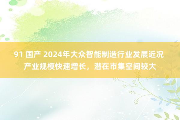 91 国产 2024年大众智能制造行业发展近况 产业规模快速增长，潜在市集空间较大