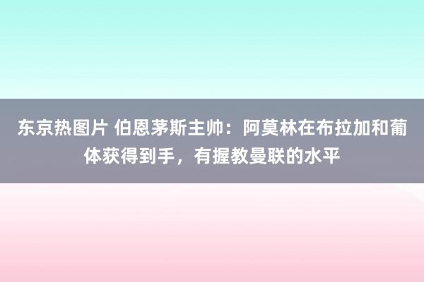 东京热图片 伯恩茅斯主帅：阿莫林在布拉加和葡体获得到手，有握教曼联的水平