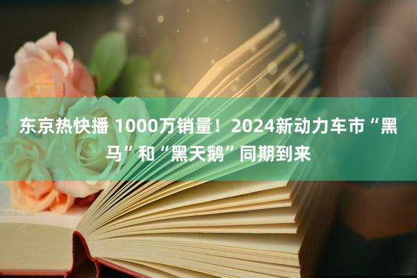 东京热快播 1000万销量！2024新动力车市“黑马”和“黑天鹅”同期到来